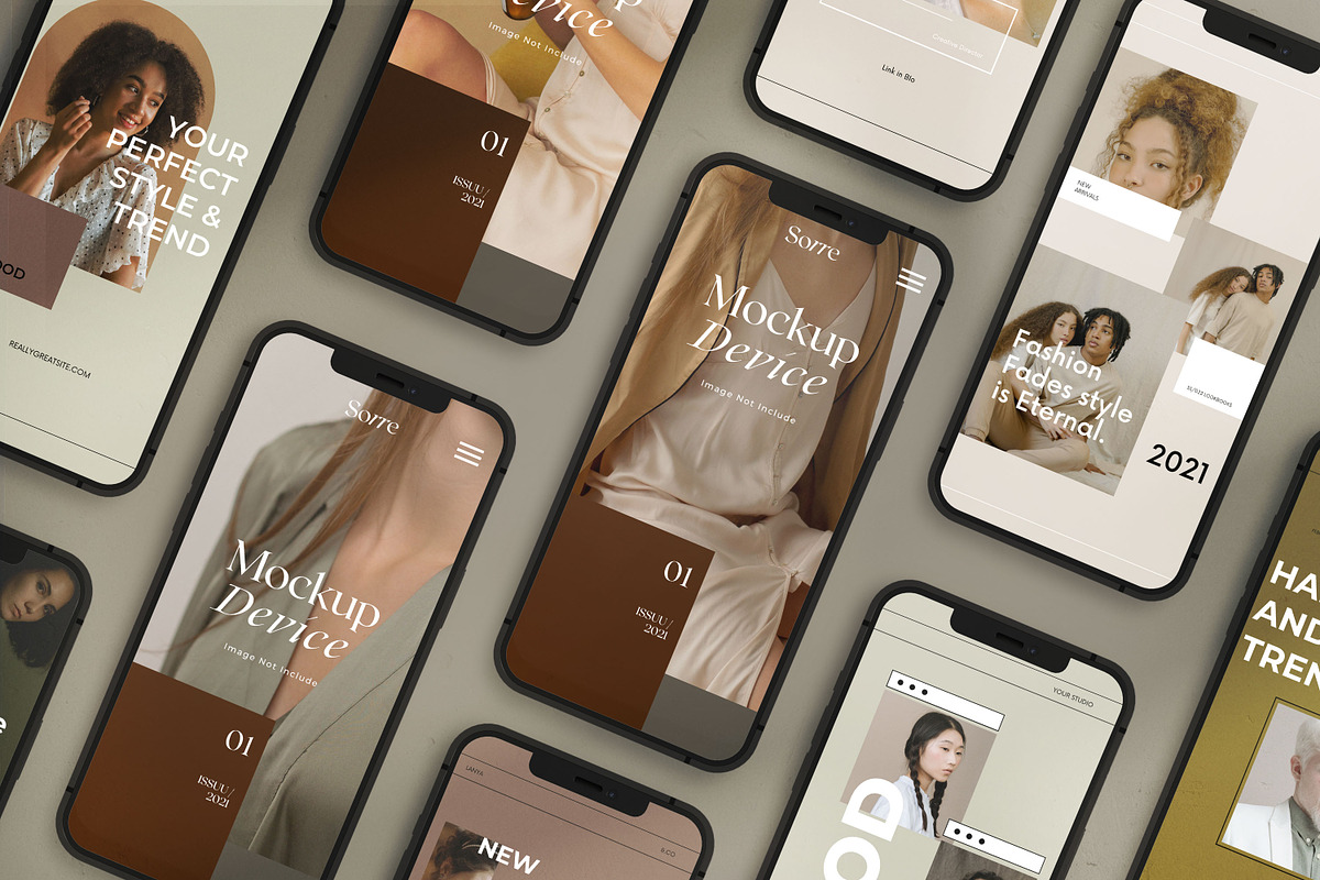 Sorre - Customisable Device Mockups, an iPhone Mockup by Dirtytemp Studio (Photo 5 of 15)