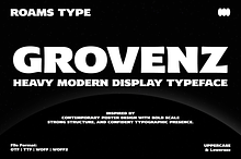 Grovenz - Modern Display Typeface