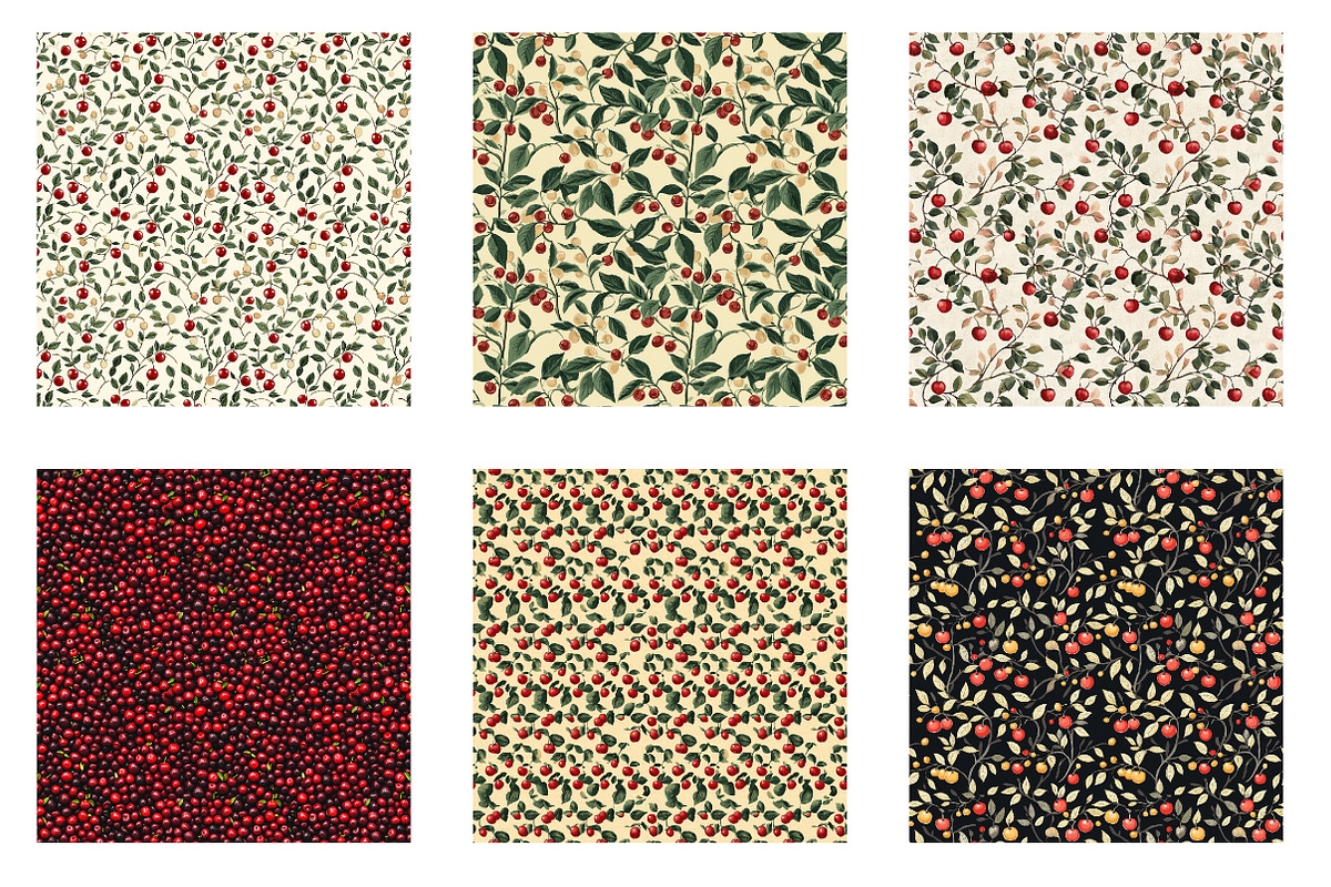Cherries Digital Paper, a Texture Illustration by Designworld (Photo 3 of 5)