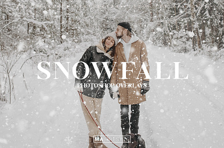 100 SNOWFALL OVERLAYS, an Object Graphic by MaPresets