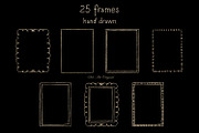 Whimsical Gold Frames Hand drawn, a Graphic by Solo Art Original (Thumbnail 3 of 14)