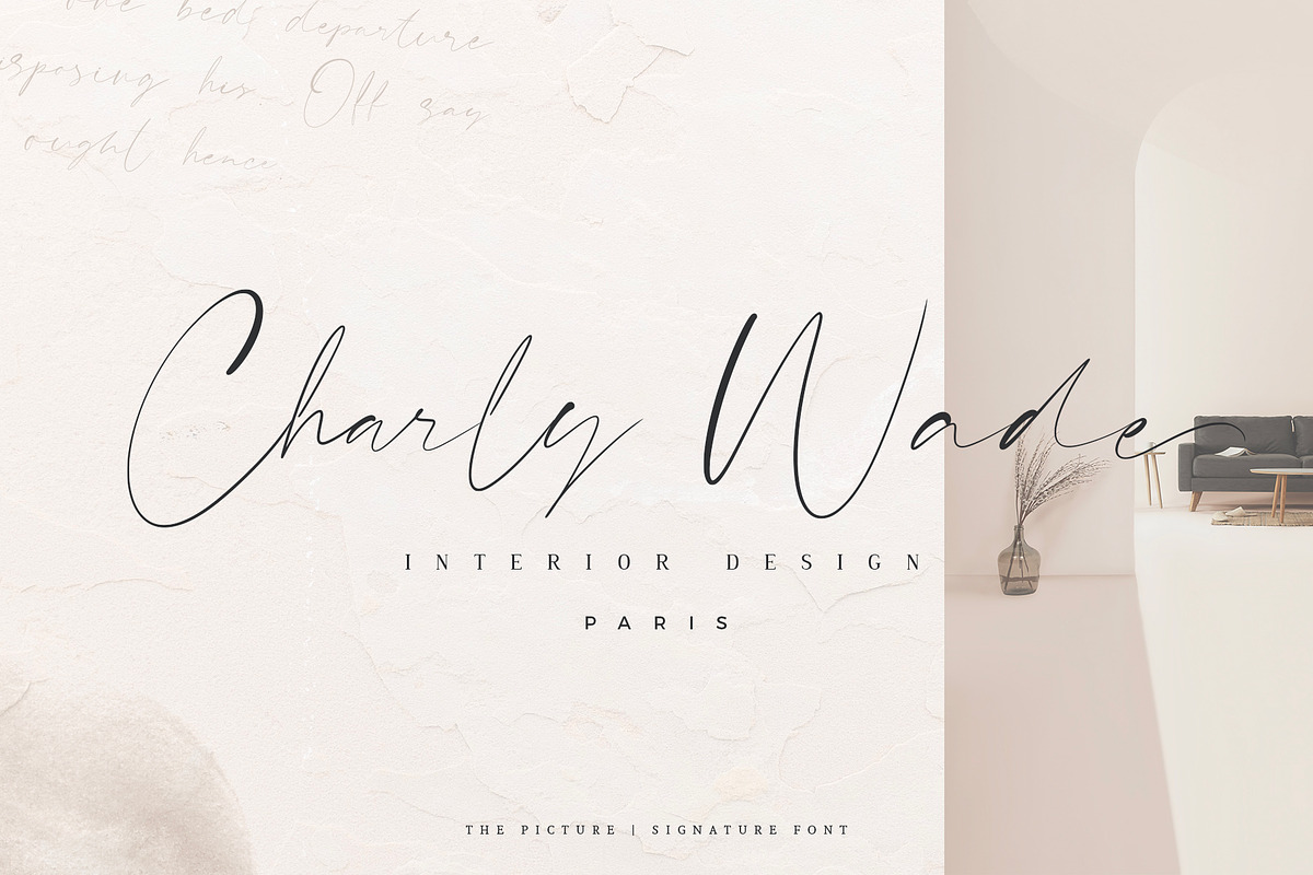The Picture | Signature Font preview 3