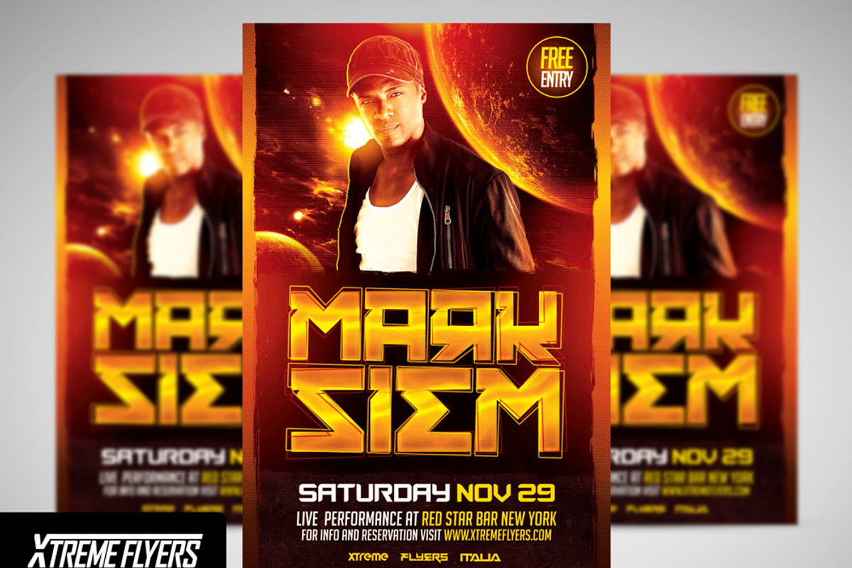 DJ Flyer, a Flyer Template by XtremeFlyers (Photo 1 of 2)