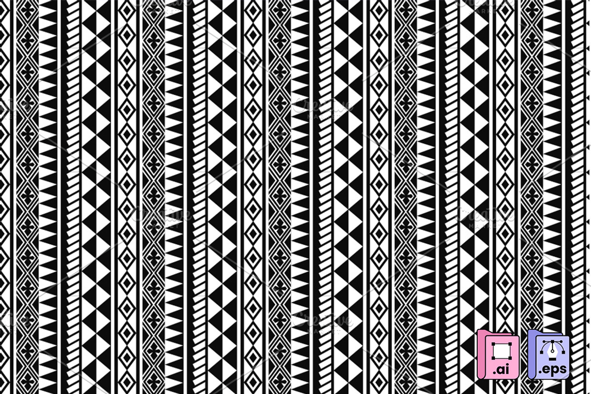 Tribal Maori Tattoo Pattern Design, a Pattern Graphic by MISS CHATZ (Photo 1 of 3)
