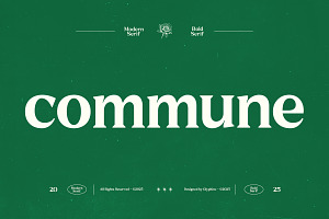 GC Commune – Modern Inktrap Serif, a Serif Font by Glyphonic