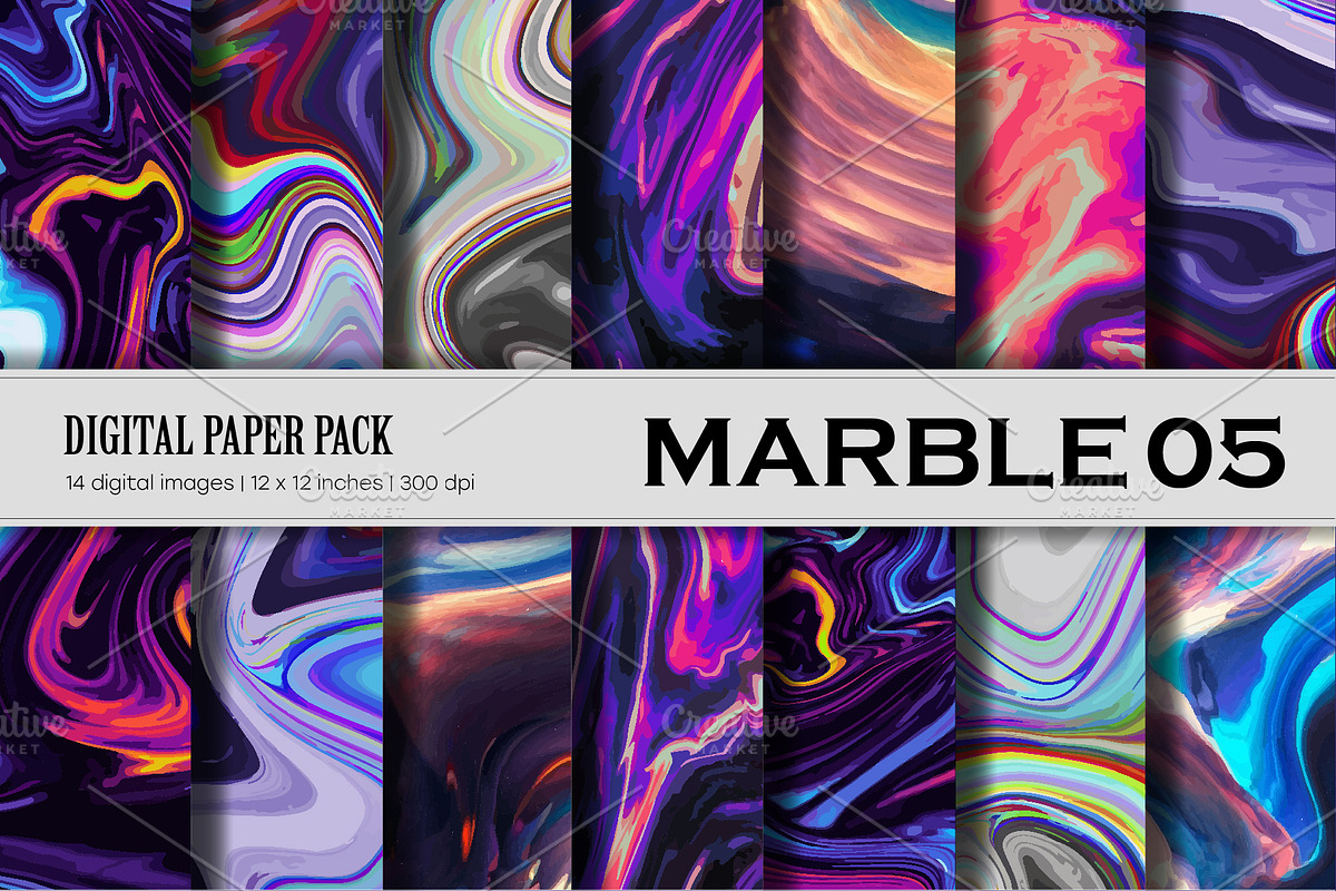 Big Bundle Digital Paper Marble., a Texture Graphic by KENO Mascots (Photo 6 of 11)