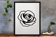 Rose Silhouette SVG Bundle, a Decorative Illustration by newminddesign (Thumbnail 3 of 5)
