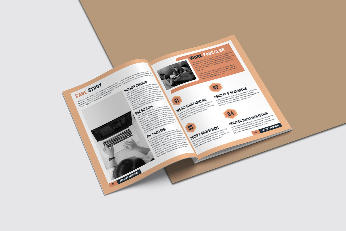 project proposal template, a Brochure Template by Ultimate Template Shop (Photo 5 of 9)