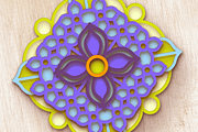 3D Lilac Flower Mandala - SVG Cut Fi, an Object Graphic by Arshad Ali (Thumbnail 6 of 8)
