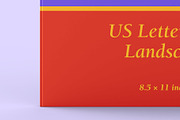 US Letter Size Landscape Book Mockup, a Books & Magazine Mockup by Illusiongraphic (Thumbnail 19 of 31)