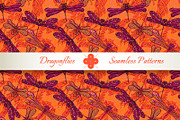 Dragonflies seamless patterns, a Pattern Graphic by Patternalized (Thumbnail 2 of 5)