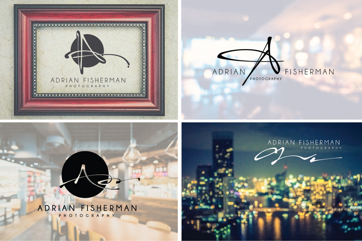 168 LETTER A SIGNATURE monogram logo, a Branding & Logo Template by Whimsical Logoshop (Photo 5 of 16)