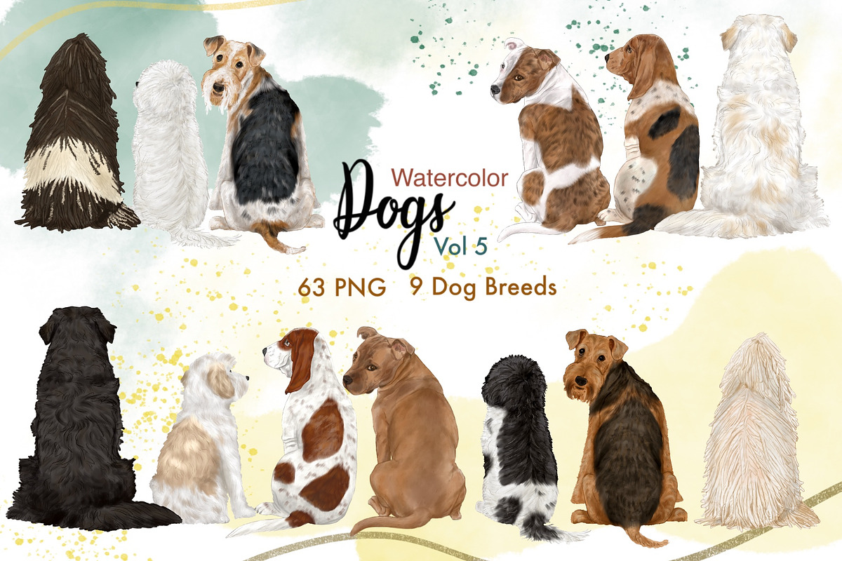 Dog Breeds Clipart, an Animal Illustration by ColorfulPT (Photo 1 of 8)
