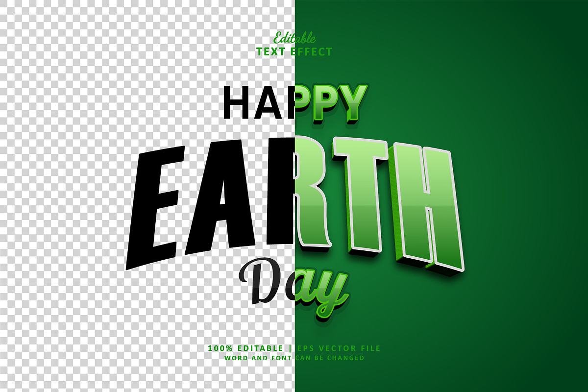 Text Effect Happy Earth Day, a Layer Style Add-On by Navy Graphic (Photo 2 of 2)