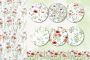 Watercolor Wildflowers Botanical Set, a Decorative Illustration by BarvArt (Thumbnail 19 of 22)