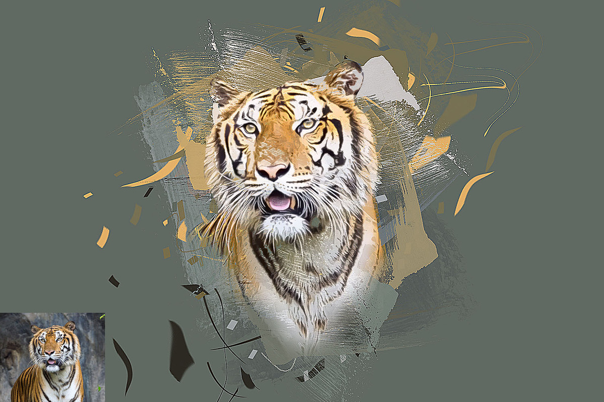Abstract Paint Photoshop Action, an Action Add-On by MRI STUDIO (Photo 7 of 18)