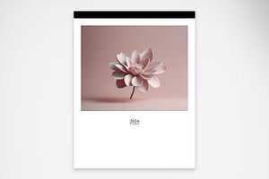 Beautiful 2024 Calendar With Flowers