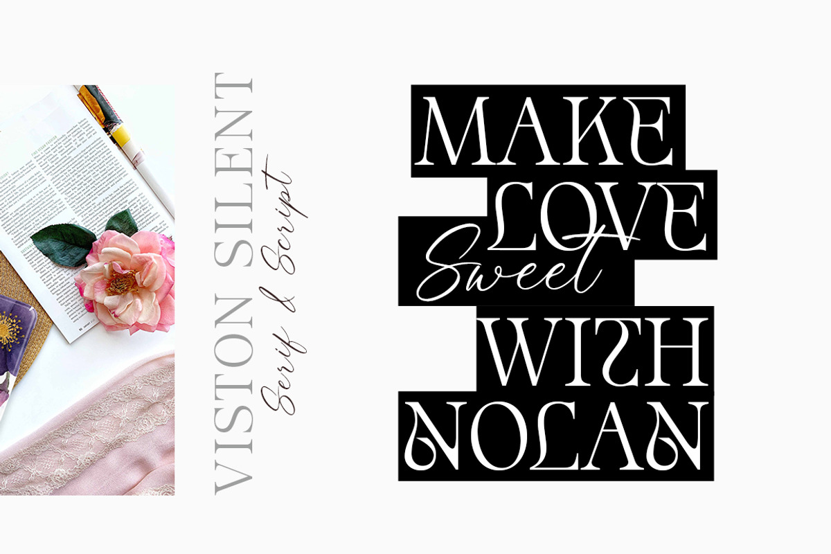 Silent Noise// Modern Font Duo, a Serif Font by Dora Typefoundry (Photo 2 of 12)