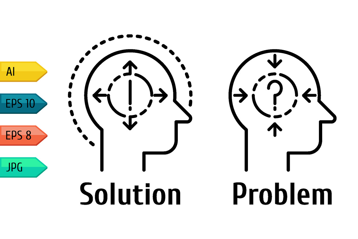 Pictogram icons set of human brain., an Outline Icon by julia_musdotter (Photo 2 of 10)
