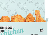 Chicken Box Mockup, a Packaging Mockup by VadimPetrov (Thumbnail 5 of 5)