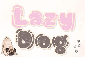LAZY DOG - Handwritting