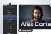 Portfolio Freelancer Landing Page, a Landing Page Template by SLAB! Design (Thumbnail 2 of 4)