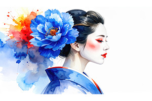 Japanese woman in kimono with, an Arts & Entertainment Photo by Igor Tichonow
