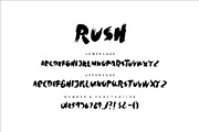 Rush Brush Font, a Font by Maxim apperian (Thumbnail 5 of 5)
