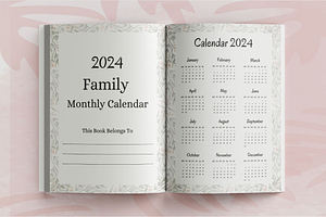 2024 Family Monthly Calendar