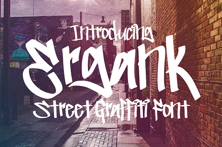 Ergank - Graffiti Font, a Handwritten Font by tebaltipislab