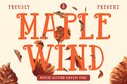 Maple Wind Rustic Autumn Font, a Font by PutraCetol Studio (Thumbnail 1 of 5)