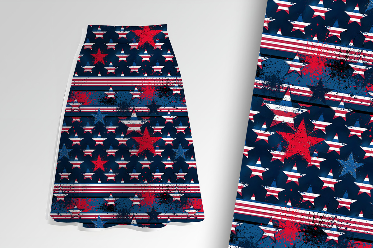 Freedom Fighter USA Stripe Seamless, a Pattern Graphic by Sharon Schwalbe (Photo 2 of 5)