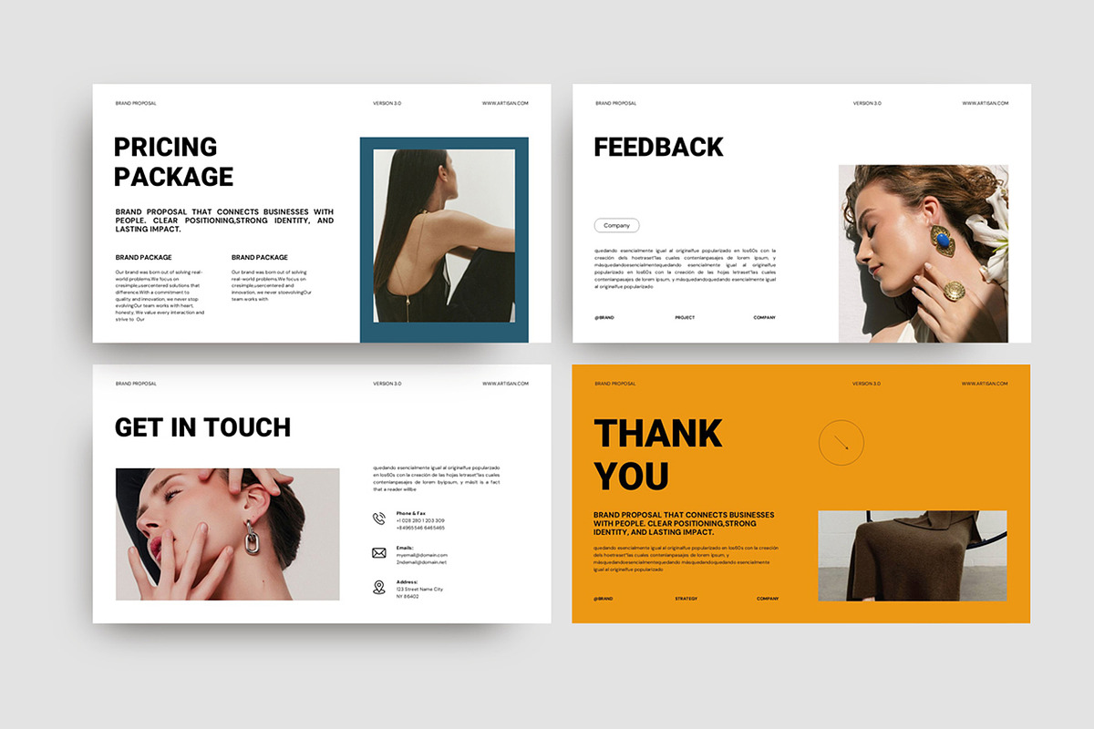 Brand Project Presentation Template, a Presentation Template by Studio Artisan (Photo 7 of 7)