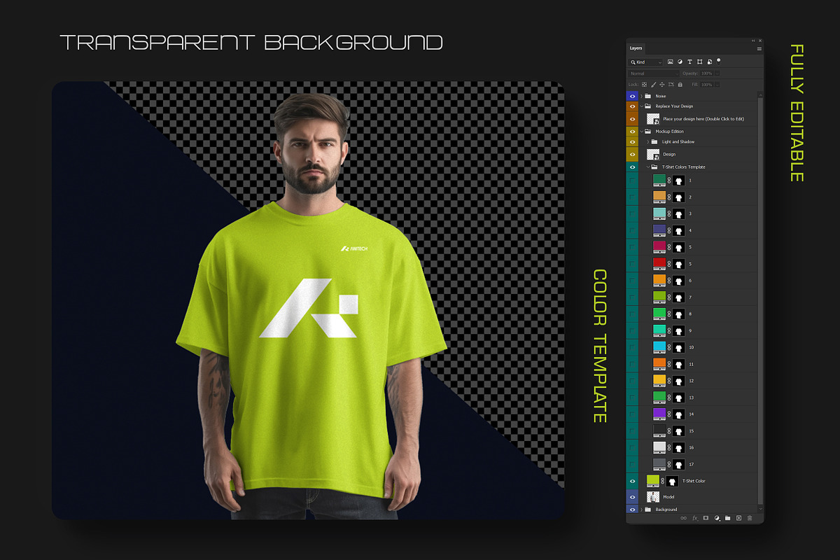 Handsome Men T-shirt Mockup, a Shirt Mockup by INTENTFX (Photo 12 of 12)