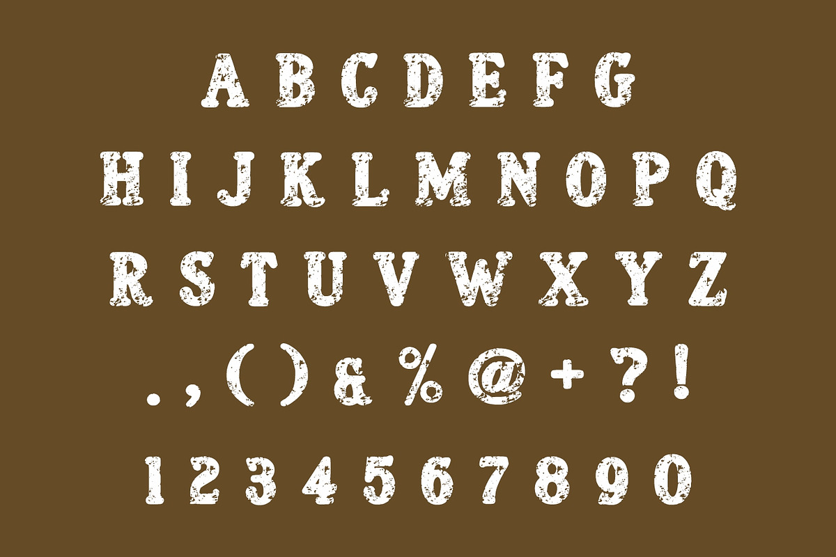 Vintage Bold, a Slab Serif Font by Fourteen Letter (Photo 2 of 6)