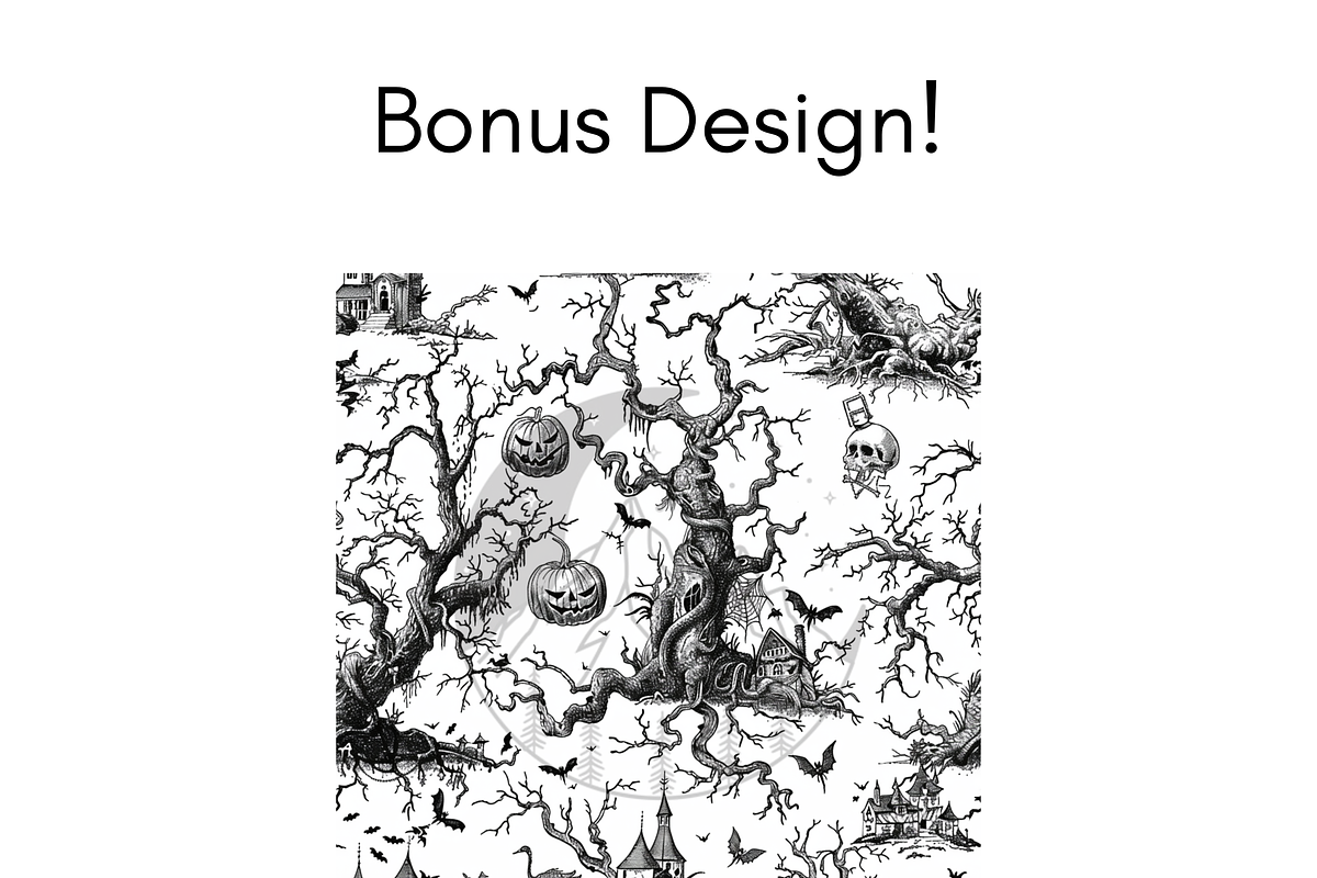 Halloween Chinoiserie Pattern, a Pattern Graphic by Paper & Pattern Studio (Photo 3 of 9)