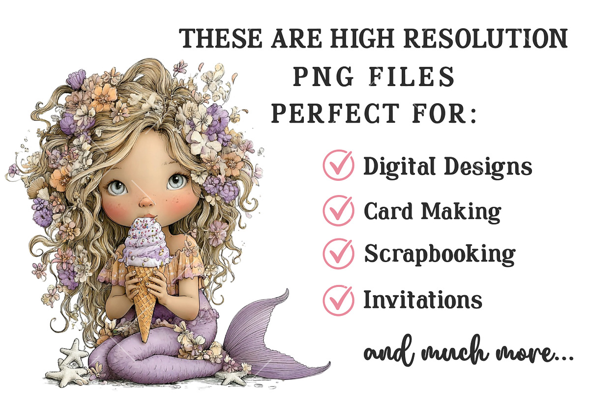 Whimsical Purple Summer Clipart, an Illustration by OK Design (Photo 4 of 6)