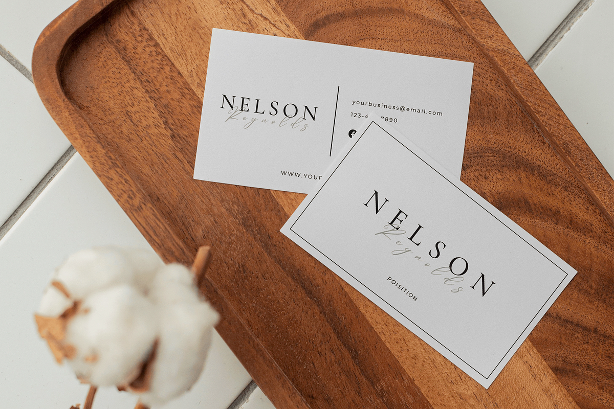 Minimalist Business Card Template, a Business Card Template by INRASSION (Photo 4 of 6)