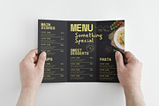 Black Trifold Menu, a Brochure Template by Designsoul14 (Thumbnail 3 of 6)