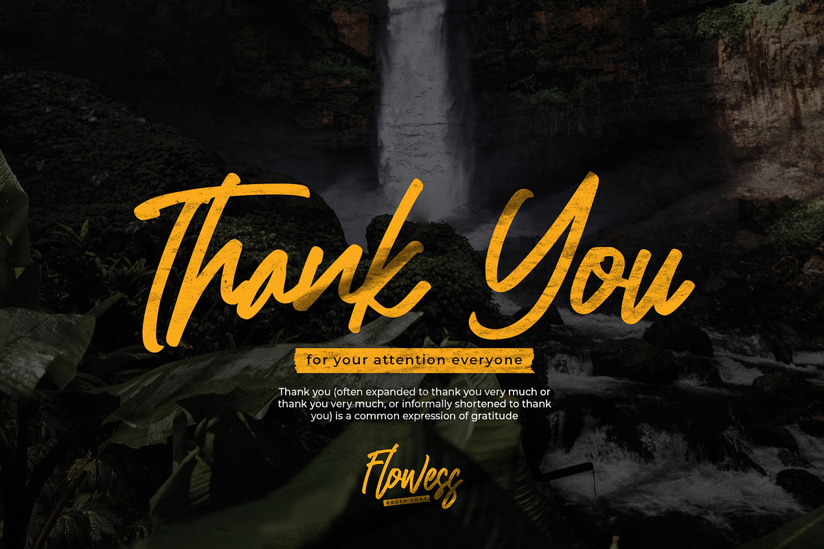 Flowess - Brush Font, a Handwritten Font by Gassstype (Photo 9 of 9)