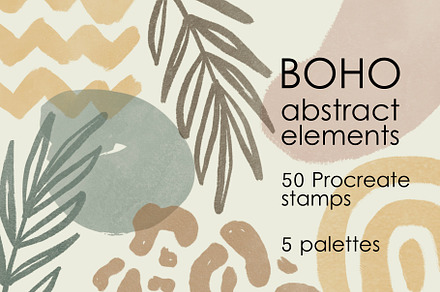 Boho abstract Procreate brushes