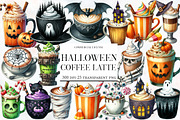 Halloween Coffee Latte Clipart, an Illustration by Designworld (Thumbnail 1 of 6)
