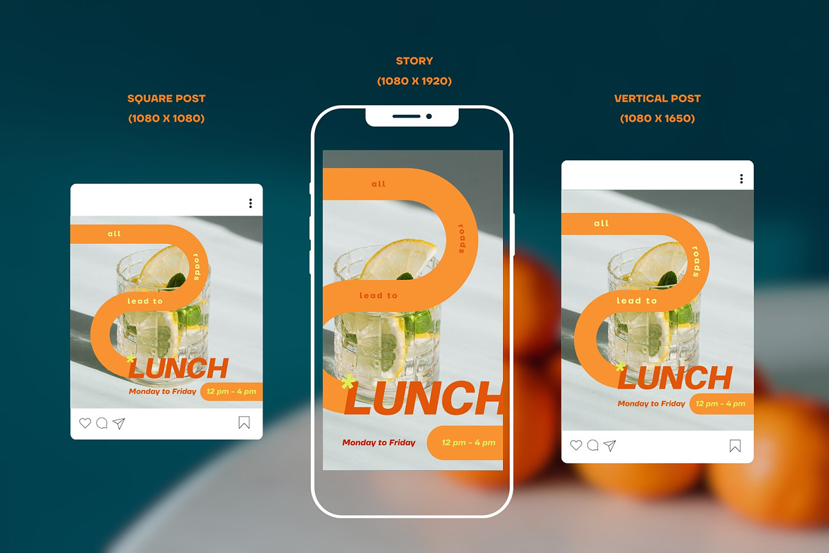 Perfect Taste Social Media Kit, a Social Media Template by Cat In Colour (Photo 3 of 8)
