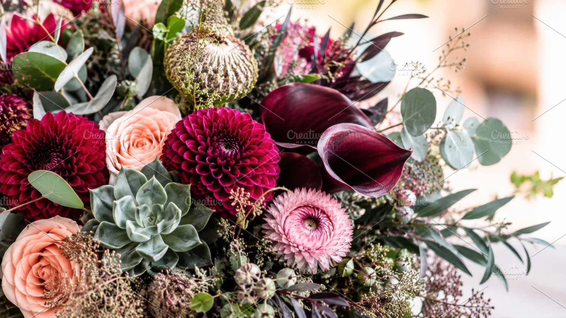Vibrant vase of flowers, a Photo by Beautiful things
