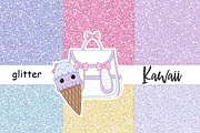 Kawaii Glitter | Pastel Paper, a Texture Graphic by GlamArtZhanna (Thumbnail 2 of 3)