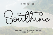 Southine | Script Font, a Handwritten Font by Scratchones (Thumbnail 1 of 9)