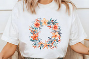 Whimsical Summer Floral Coastal Clip, an Illustration by designcity5 (Thumbnail 4 of 5)
