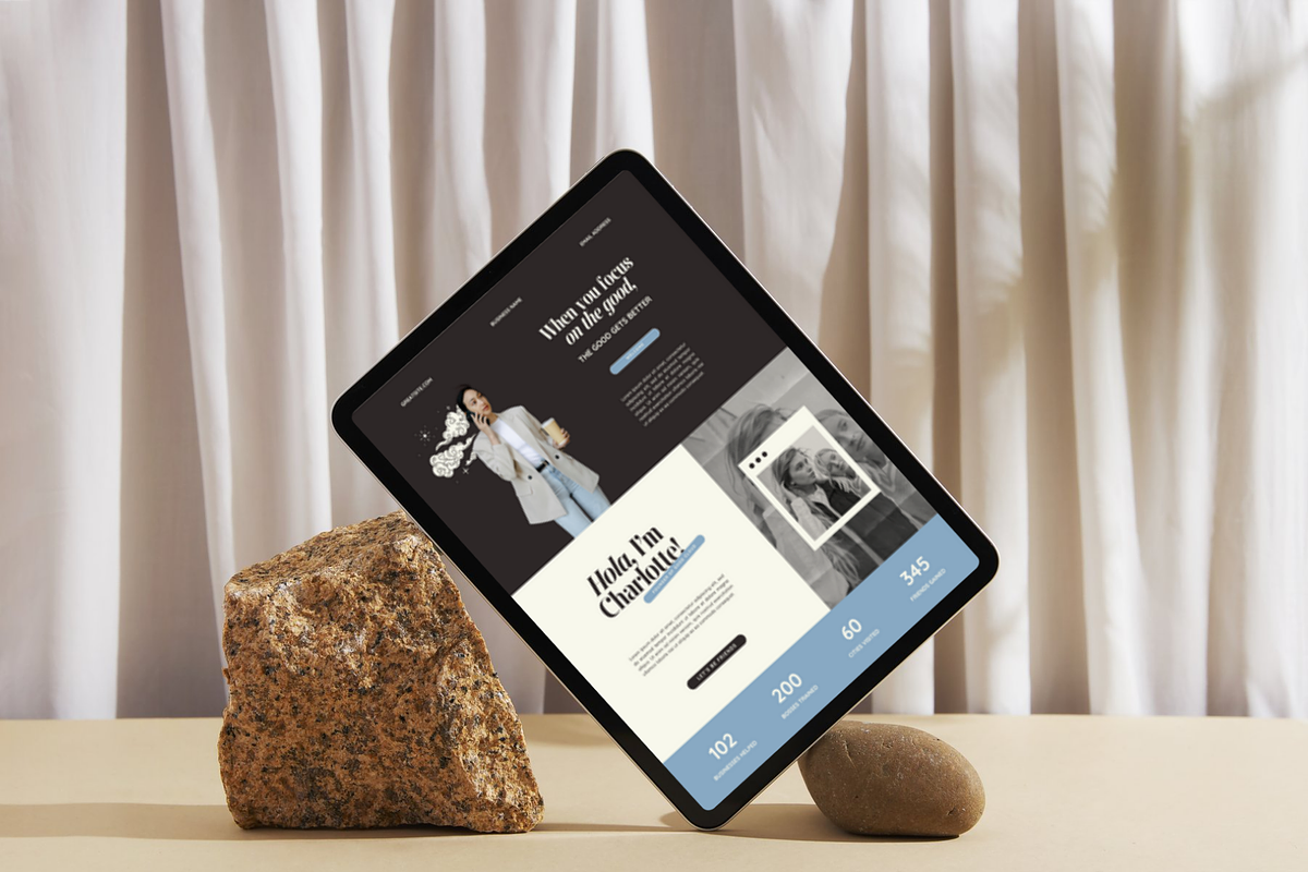 Canva Website Template, a Landing Page Template by Anna Design Studio (Photo 2 of 8)
