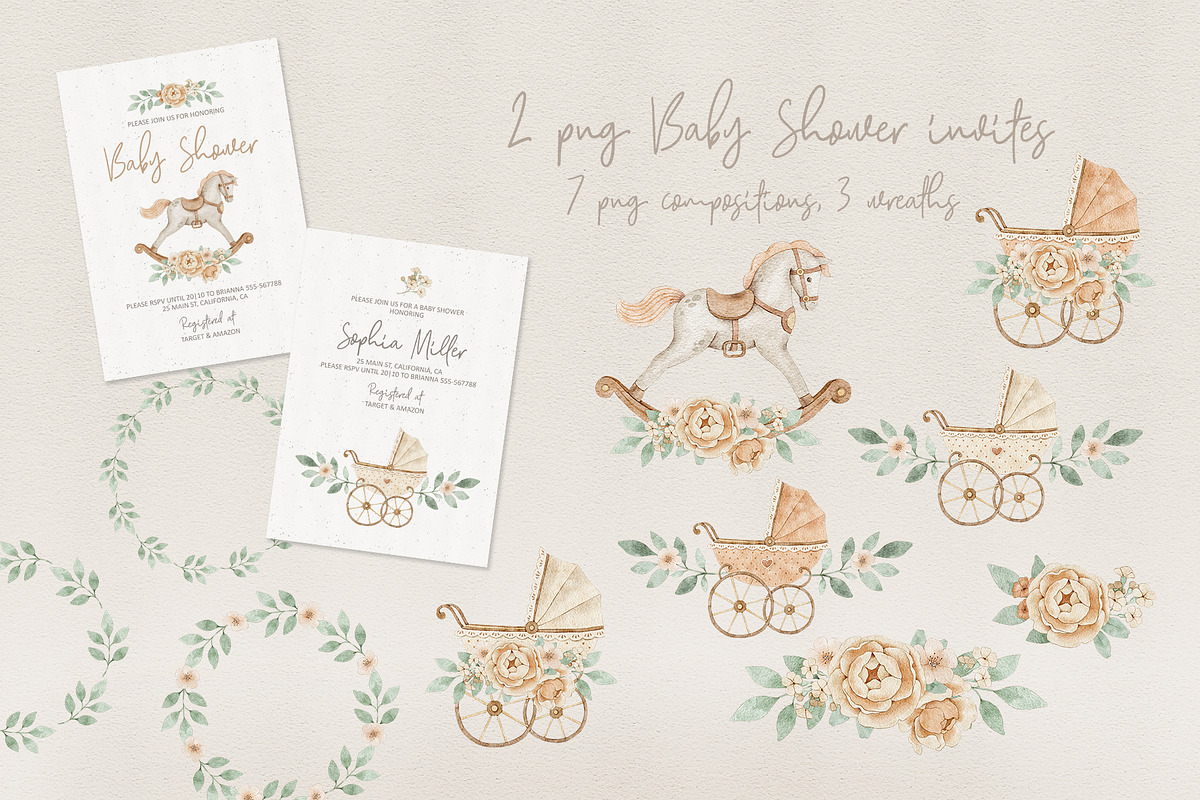 Gentle Baby Shower and Nursery, an Illustration by Alamella (Photo 2 of 6)