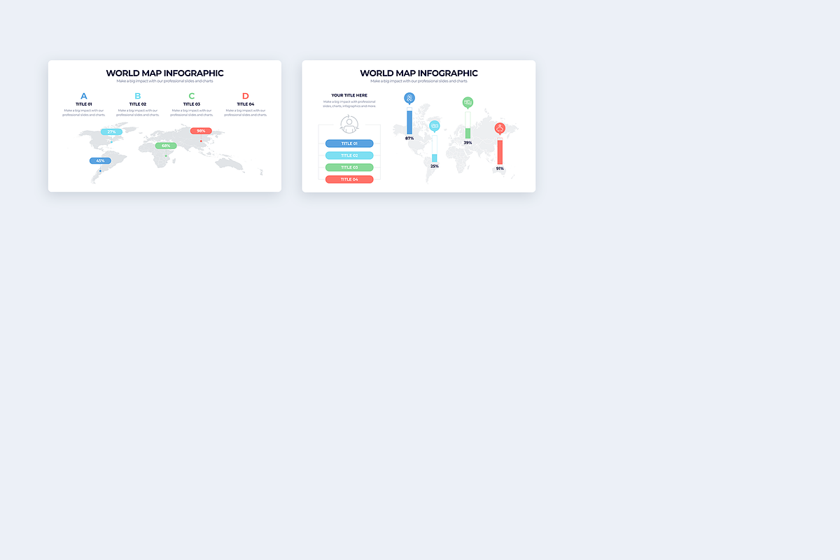 World Maps Illustrator Templates, a Presentation Template by Slidesmash (Photo 4 of 4)